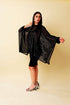Startrail Drape Cape Top, Black