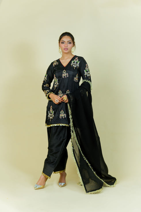 Embroidered Punjabi Suit