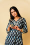 Ajrak Print High-Low Kurta Set