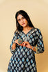 Ajrak Print High-Low Kurta Set
