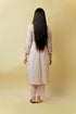 Organic Impearl Pure Linen Kurta Set, Pale Pink