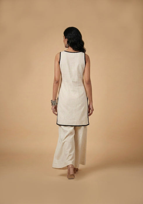 Motif Embroidered Kurta Set