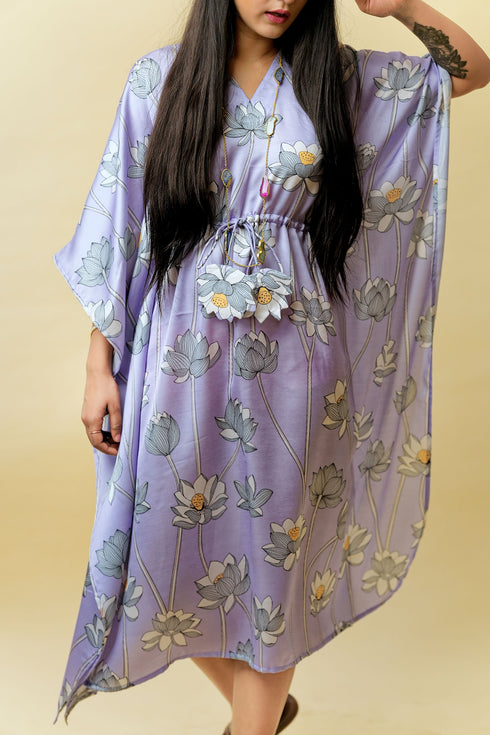 Lotus Lagoon Kaftaan, Purple