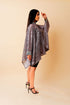 Startrail Drape Cape Top, Silver