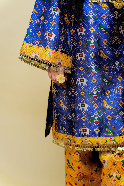Kashmiri Patola Print Kurta Set
