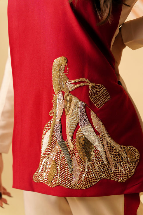 Doll House Hand Embroidered Co-ord Set