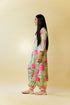 Bageecha Asymmetrical Kurta Set, Pistachio Green