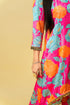 Bageecha Asymmetrical Kurta Set, Pink