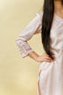 Organic Impearl Pure Linen Kurta Set, Pale Pink