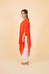 Drop Cut Drape Kaftan with Salwar, Orange