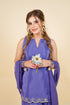 Halter Medallion Plazzo Set with Dupatta
